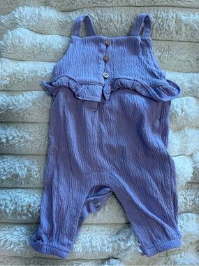 7/$30 Carter's Lilac Ruffle Romper - Lavender Purple